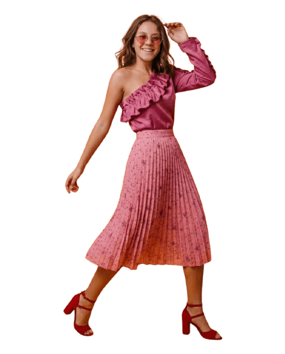 Fuchsia Pleat Image